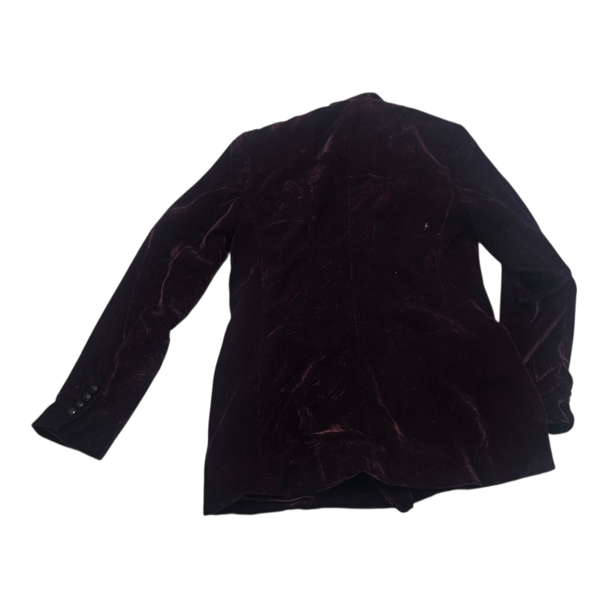 Blazer De Terciopelo Ralph Lauren Color Vino Talla 6