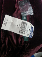 Blazer De Terciopelo Ralph Lauren Color Vino Talla 6