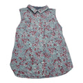 Camisa Sin Mangas Tommy Hilfiger Azul Floreada Mediana