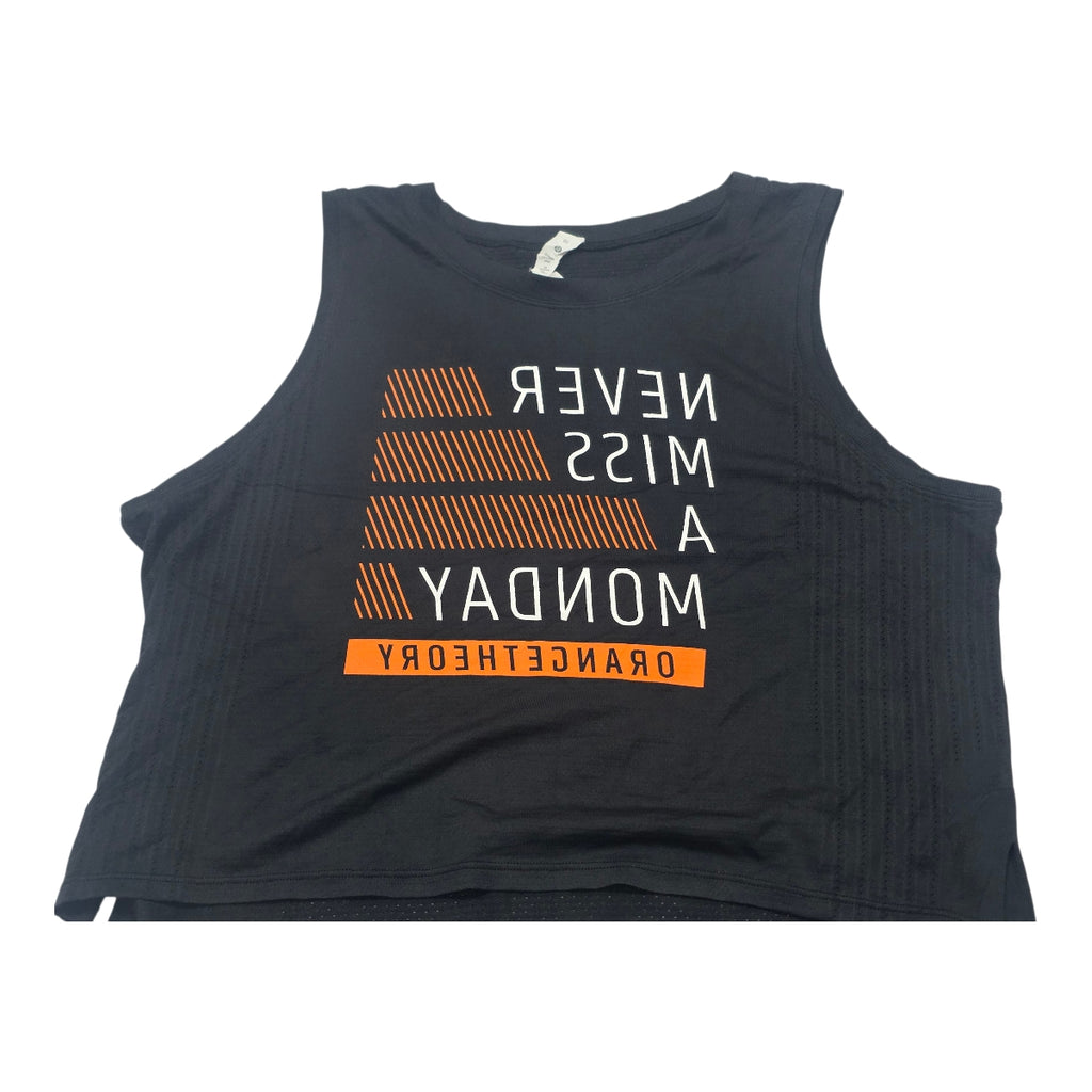 Playera Lululemon De Mujer Talla 10 Sin Mangas Color Negro