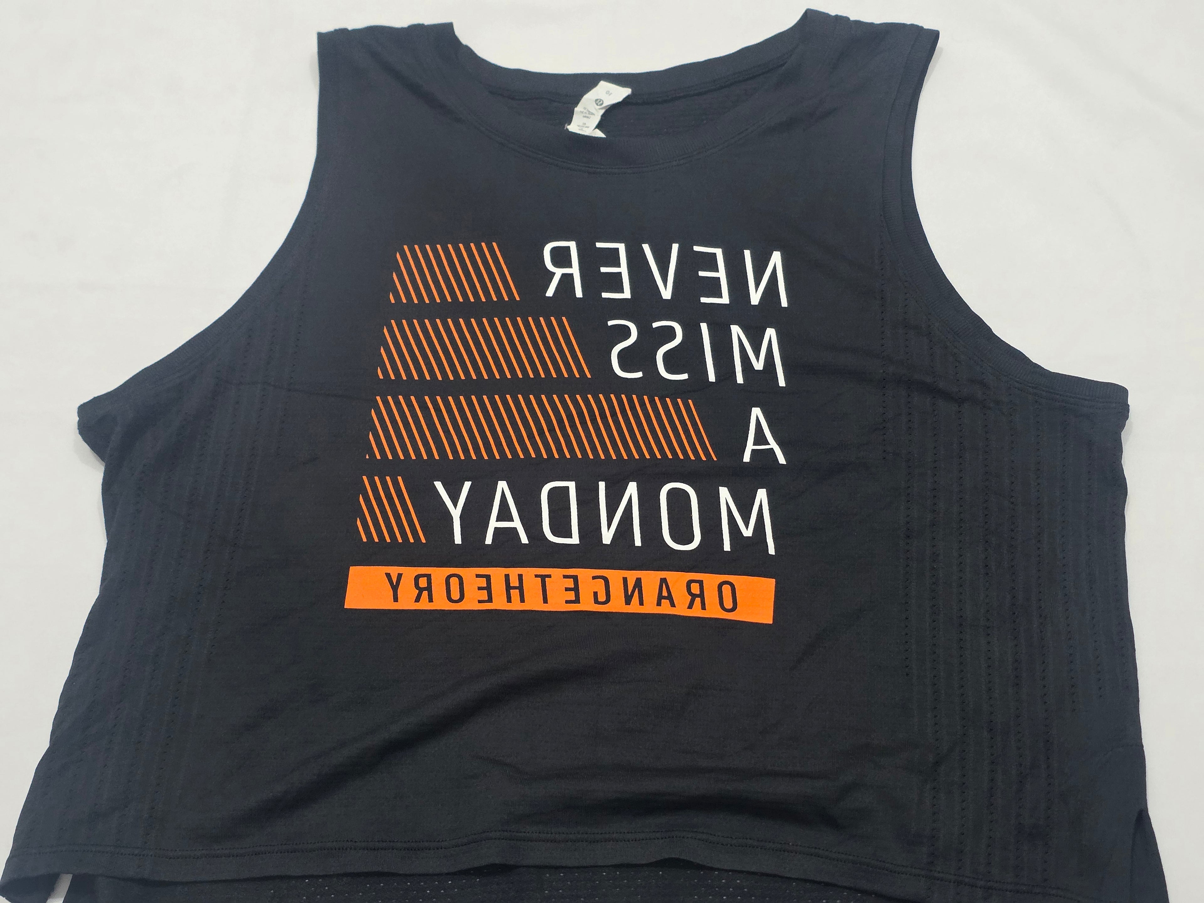 Playera Lululemon De Mujer Talla 10 Sin Mangas Color Negro
