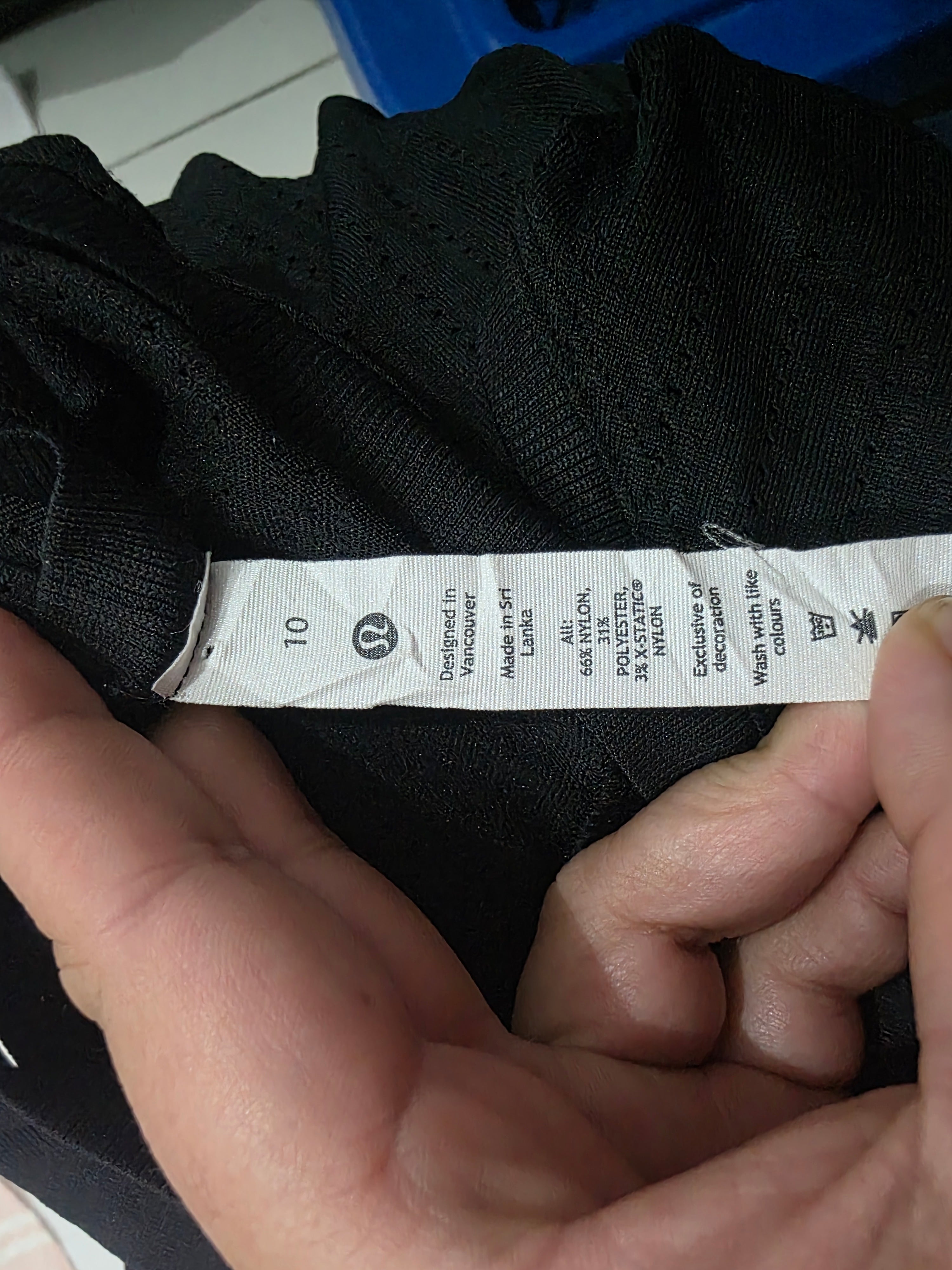 Playera Lululemon De Mujer Talla 10 Sin Mangas Color Negro