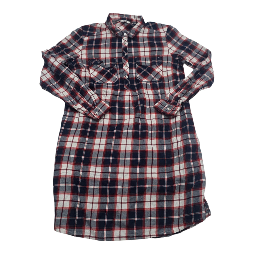 Vestido Tommy Hilfiger Cuadriculado Grande De Mujer