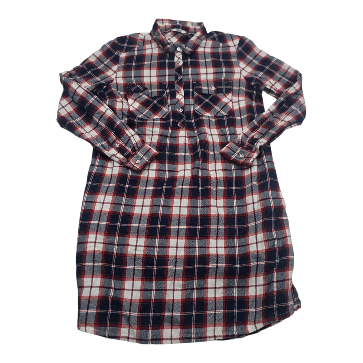 Vestido Tommy Hilfiger Cuadriculado Grande De Mujer