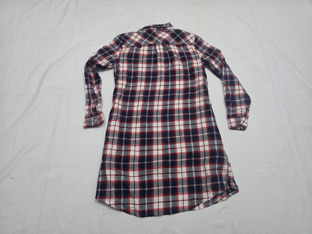 Vestido Tommy Hilfiger Cuadriculado Grande De Mujer