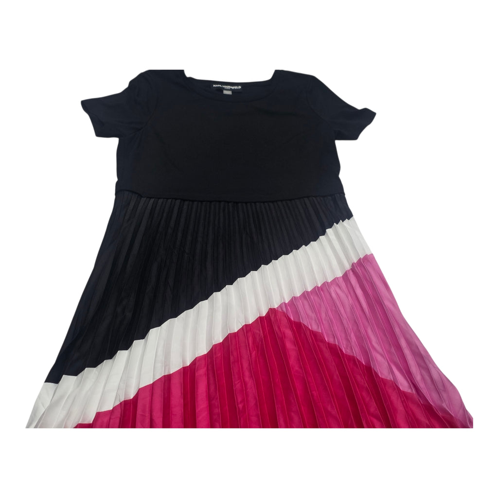 Vestido Karl Lagerfeld Grande Negri/rosa De Mujer