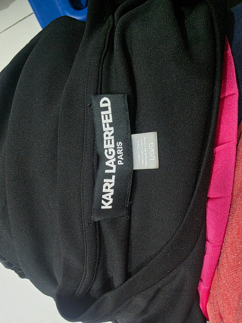 Vestido Karl Lagerfeld Grande Negri/rosa De Mujer