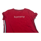 Vestido Tommy Hilfiger Mujer Grande Color Rojo Manga Corta