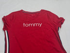 Vestido Tommy Hilfiger Mujer Grande Color Rojo Manga Corta