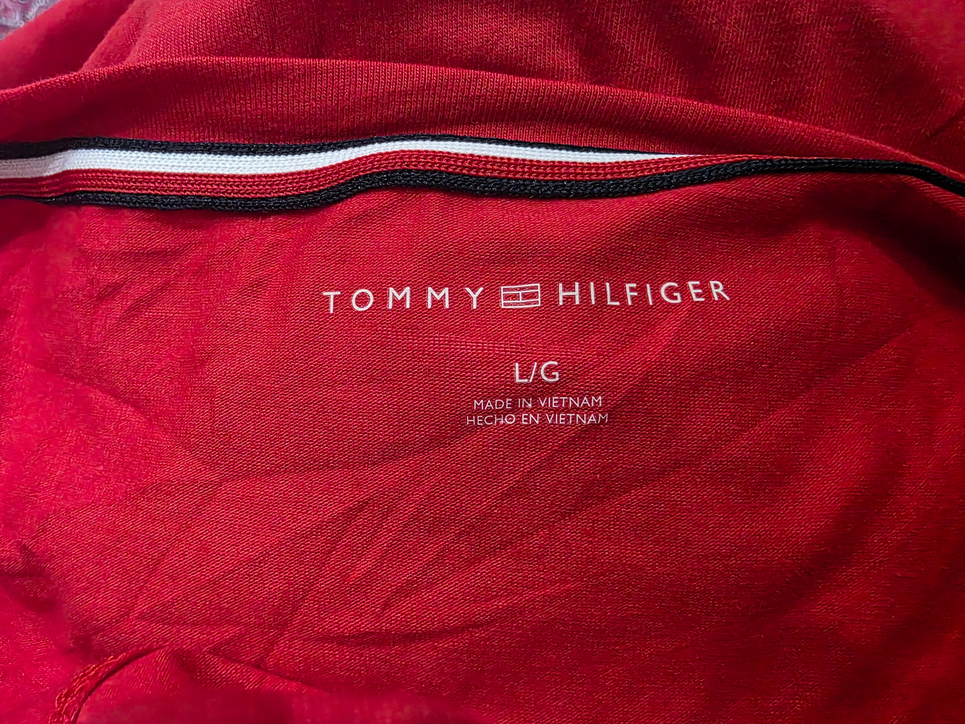 Vestido Tommy Hilfiger Mujer Grande Color Rojo Manga Corta