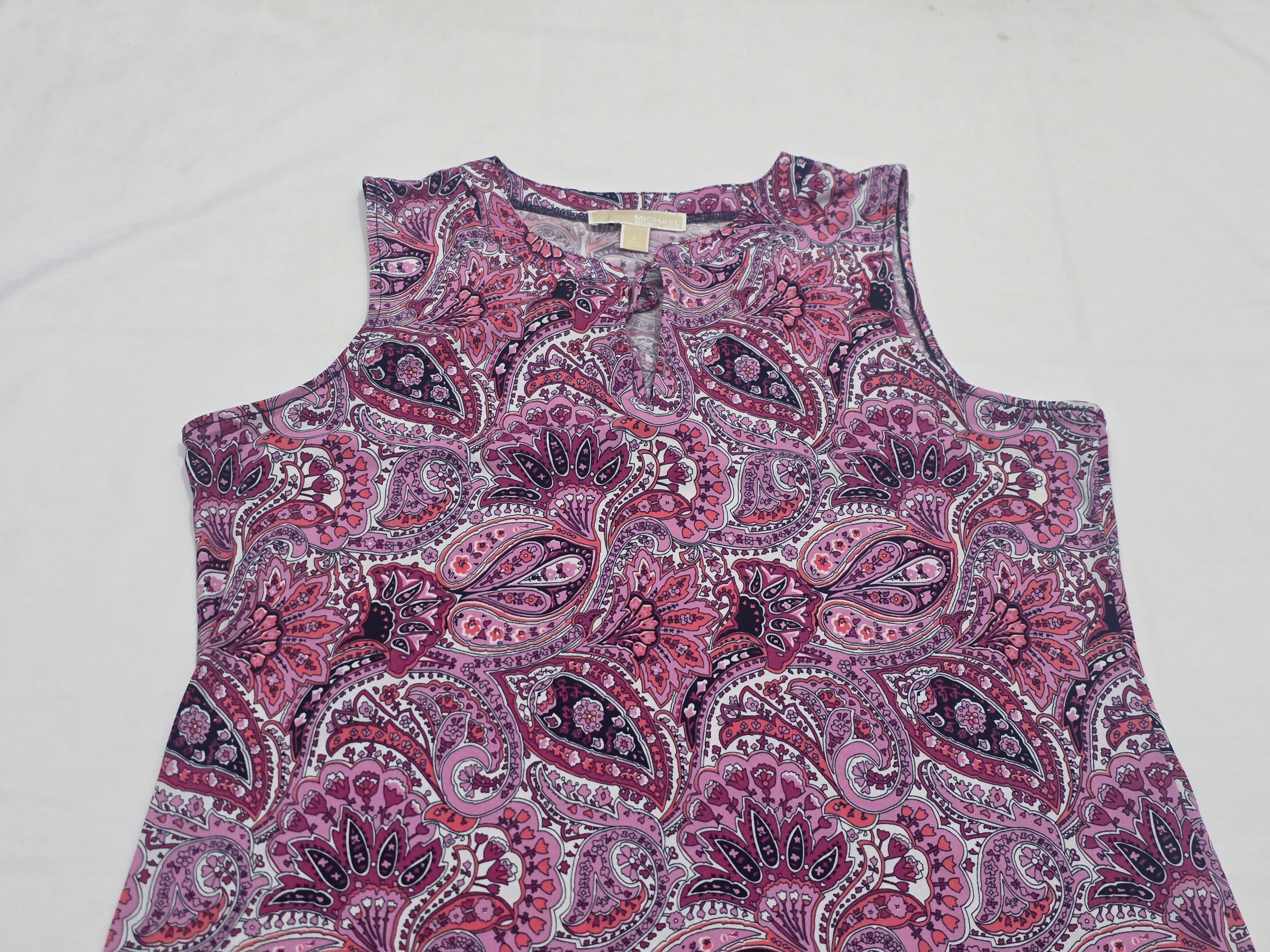 Vestido Michael Kors De Mujer Talla Grande Morado/rosa