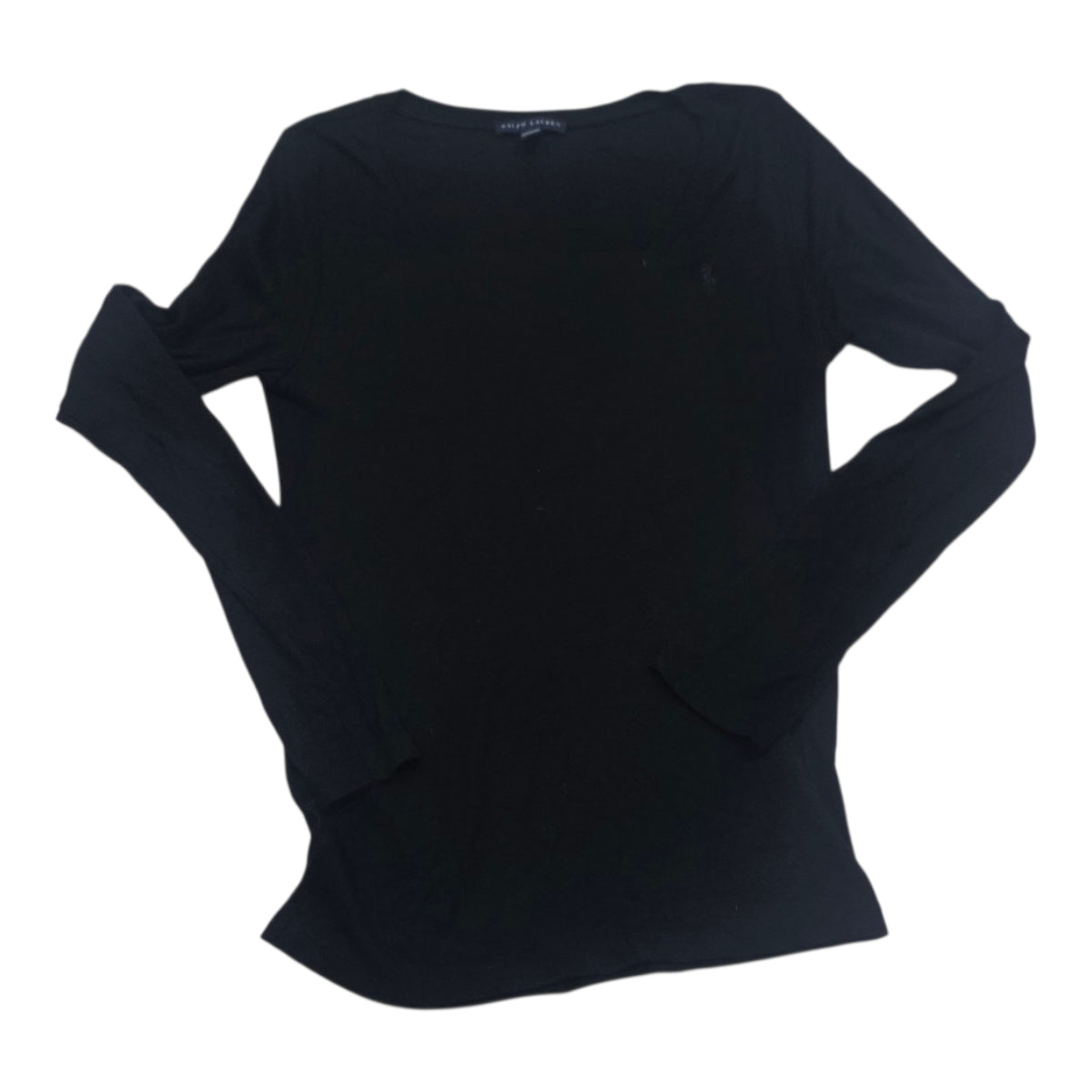 Playera Ralph Lauren Manga Larga Mujer Grande Color Negro