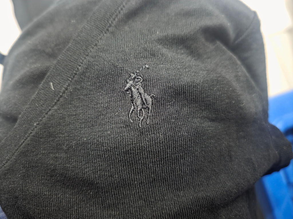 Playera Ralph Lauren Manga Larga Mujer Grande Color Negro