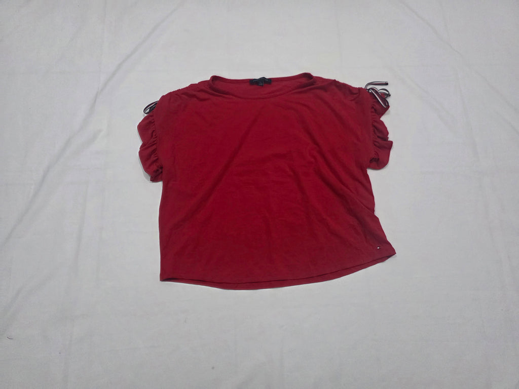 Playera Tommy Hilfiger De Mujer Extra Grande Color Rojo