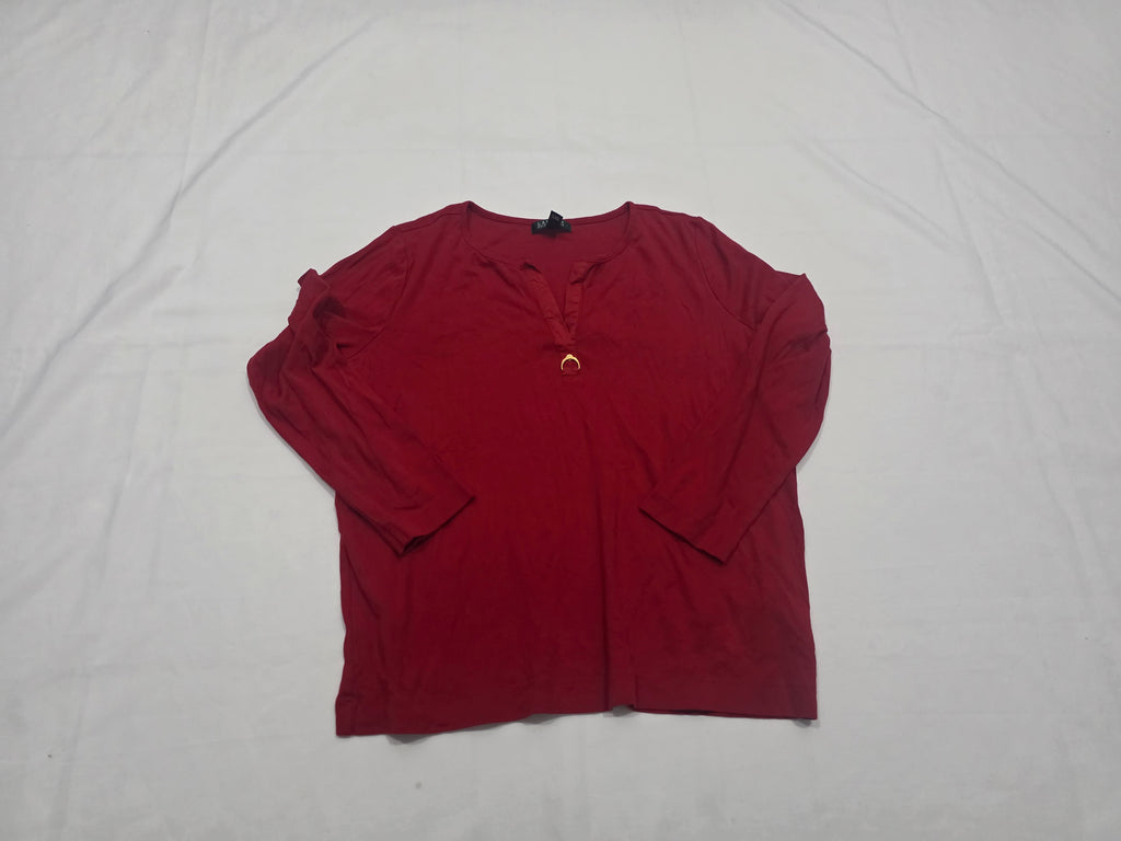 Playera Ralph Lauren Talla 2x Color Rojo De Mujer