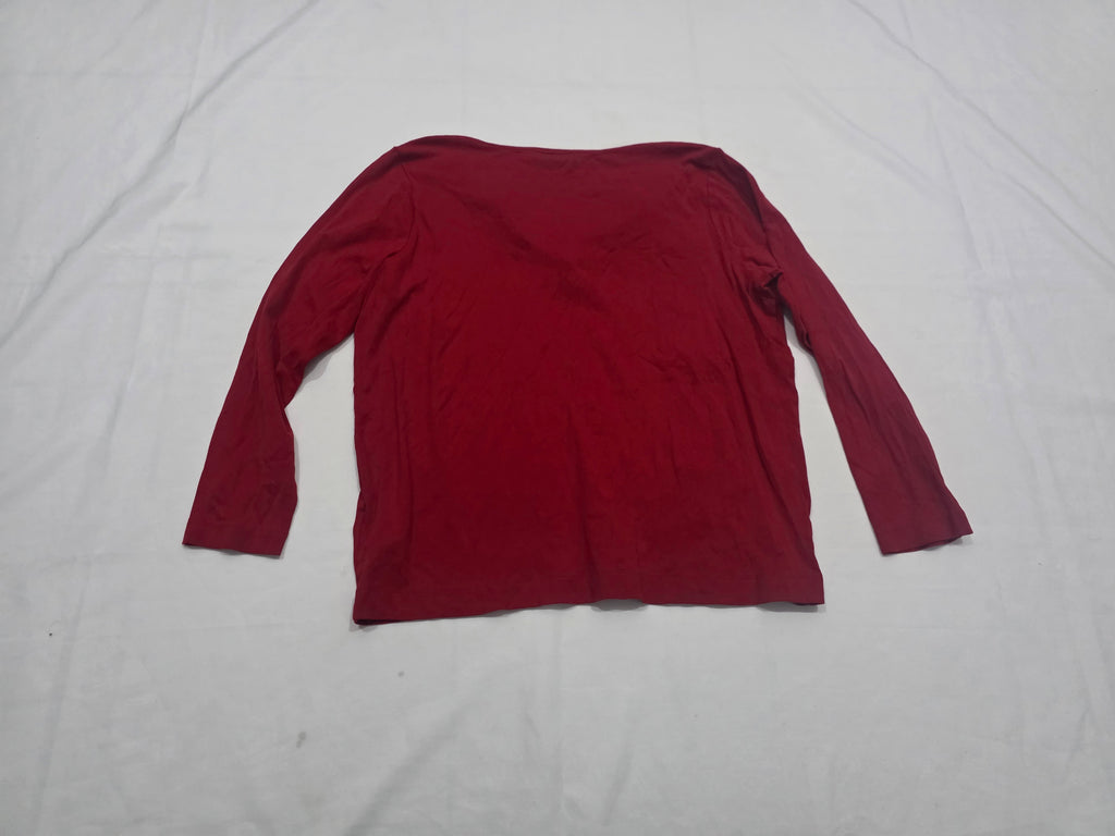 Playera Ralph Lauren Talla 2x Color Rojo De Mujer