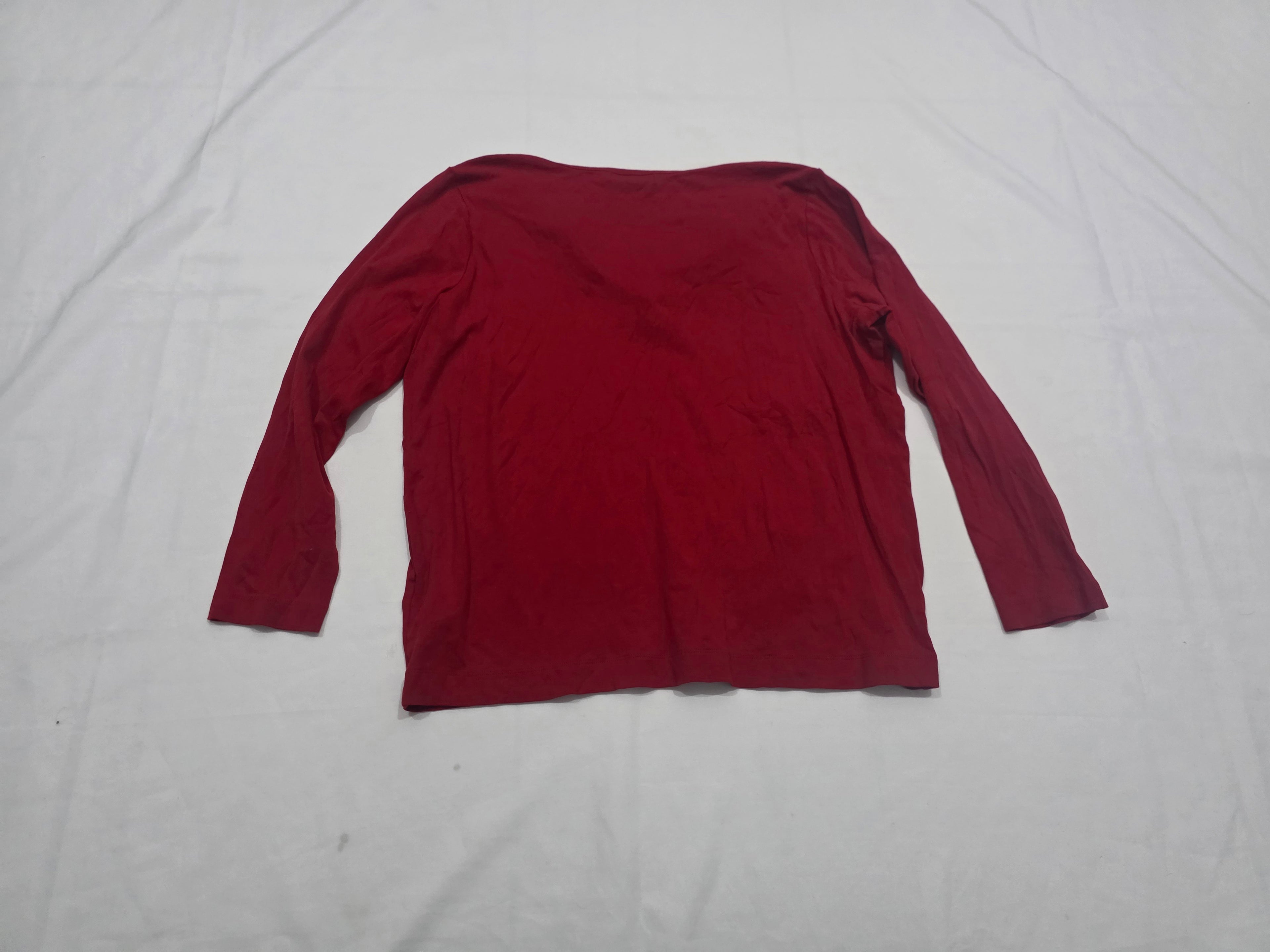 Playera Ralph Lauren Talla 2x Color Rojo De Mujer