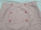 Falda Vineyard Vines De Mujer Talla 00 Rayada Rosa/blanco