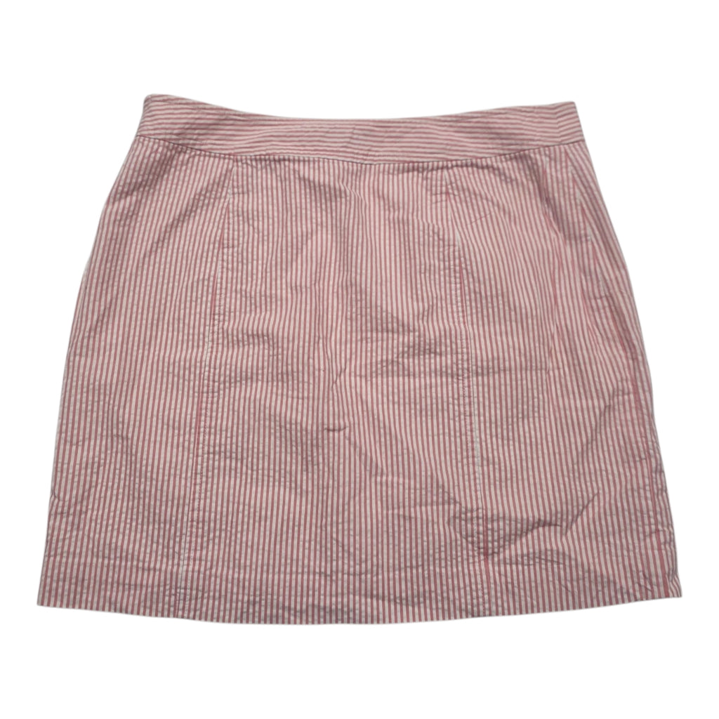 Falda Vineyard Vines De Mujer Talla 00 Rayada Rosa/blanco