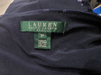 Vestido Con Lentejuelas Ralph Lauren Talla 2 Azul Marino