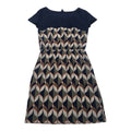 Vestido Banana Republic Talla 2 Manga Corta Azul