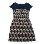 Vestido Banana Republic Talla 2 Manga Corta Azul