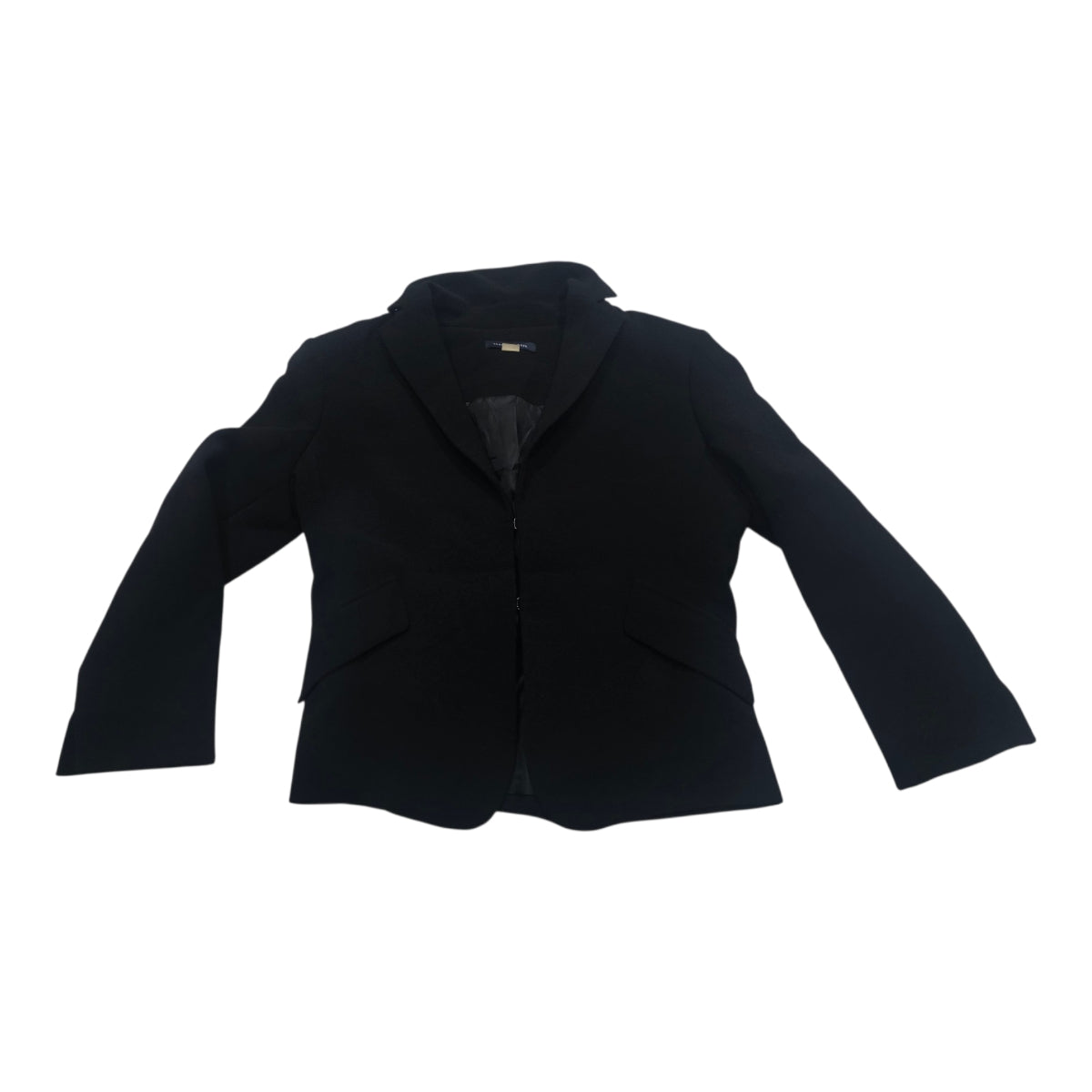 Blazer Corto Tommy Hilfiger De Mujer Talla 2 Color Negro