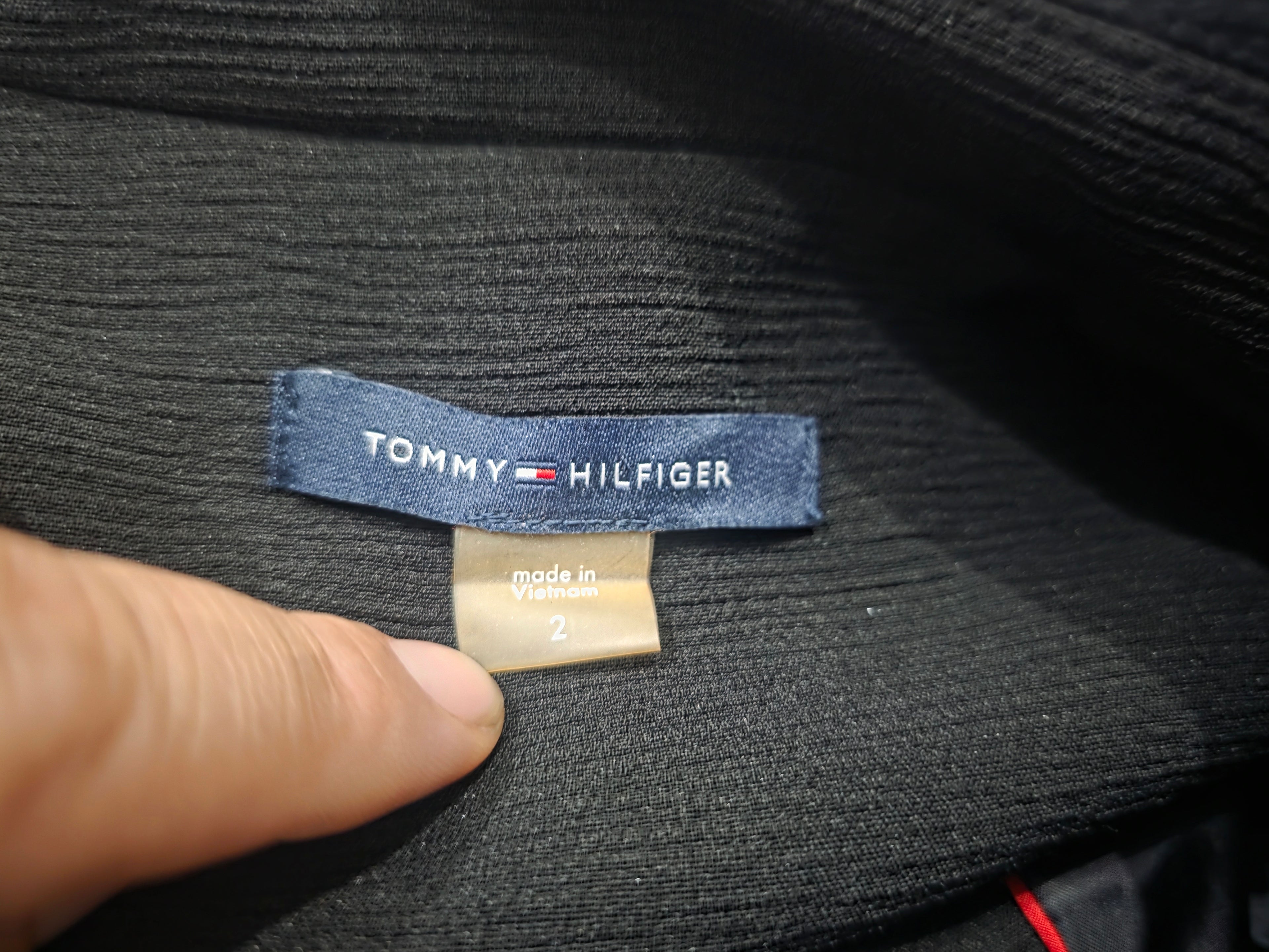 Blazer Corto Tommy Hilfiger De Mujer Talla 2 Color Negro