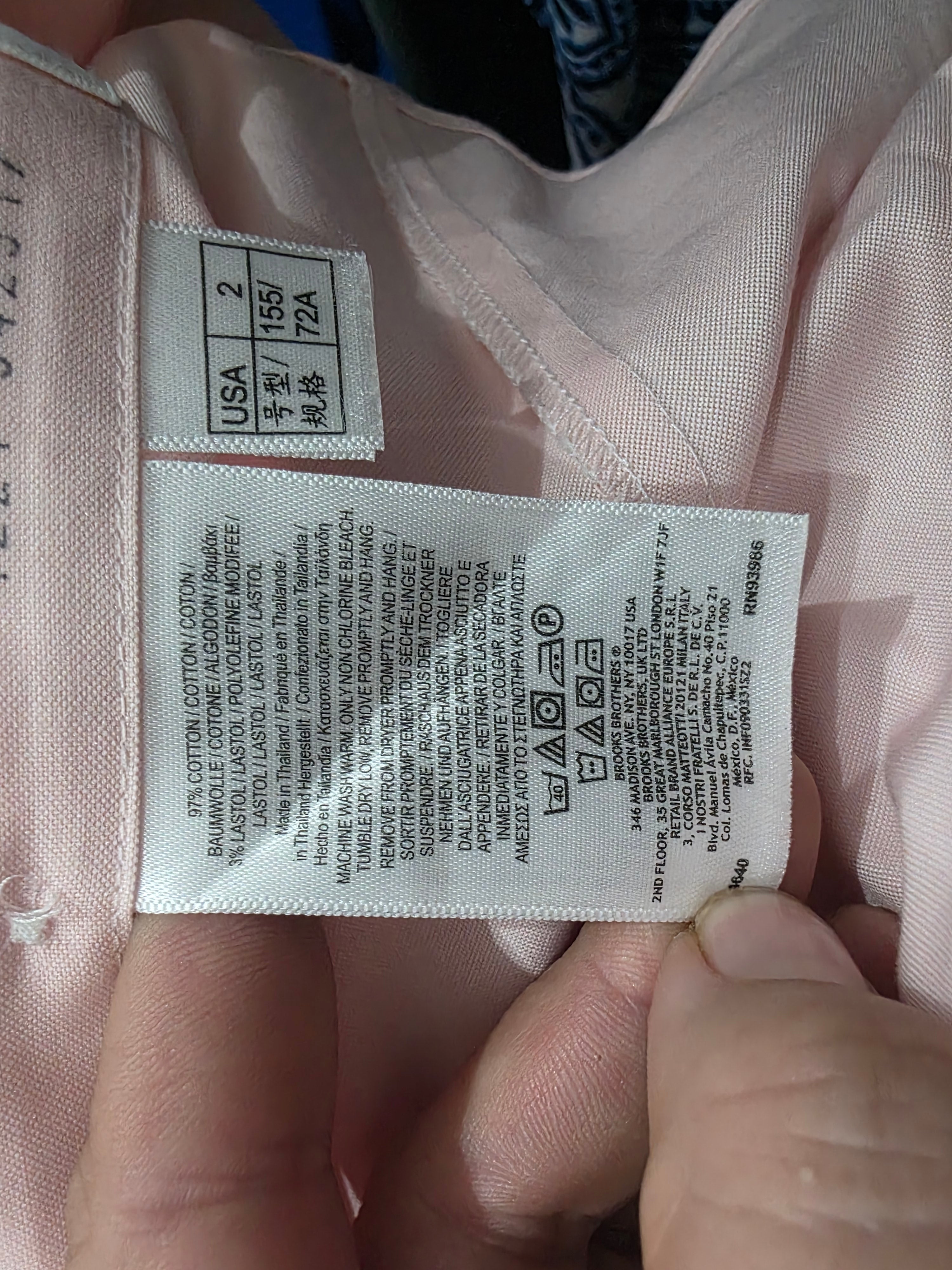 Camisa Brooks Brothers De Mujer Talla 2 Color Rosa Claro