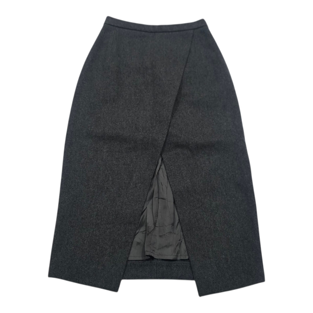 Falda De Lana Michael Kors De Mujer Talla 2 Color Gris