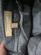 Falda De Lana Michael Kors De Mujer Talla 2 Color Gris