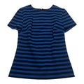 Blusa Michael Kors De Mujer Extra Chica Azul Con Lineas