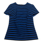 Blusa Michael Kors De Mujer Extra Chica Azul Con Lineas