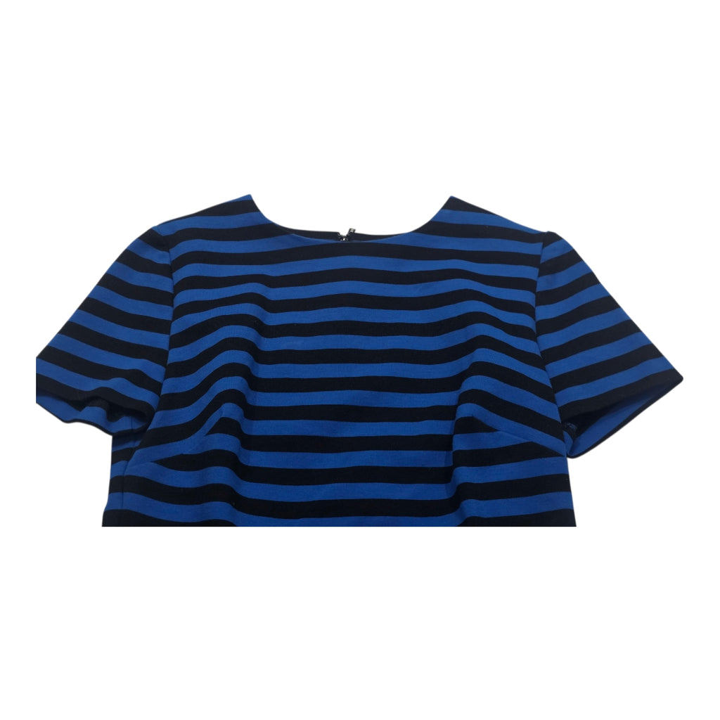 Blusa Michael Kors De Mujer Extra Chica Azul Con Lineas