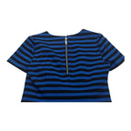 Blusa Michael Kors De Mujer Extra Chica Azul Con Lineas