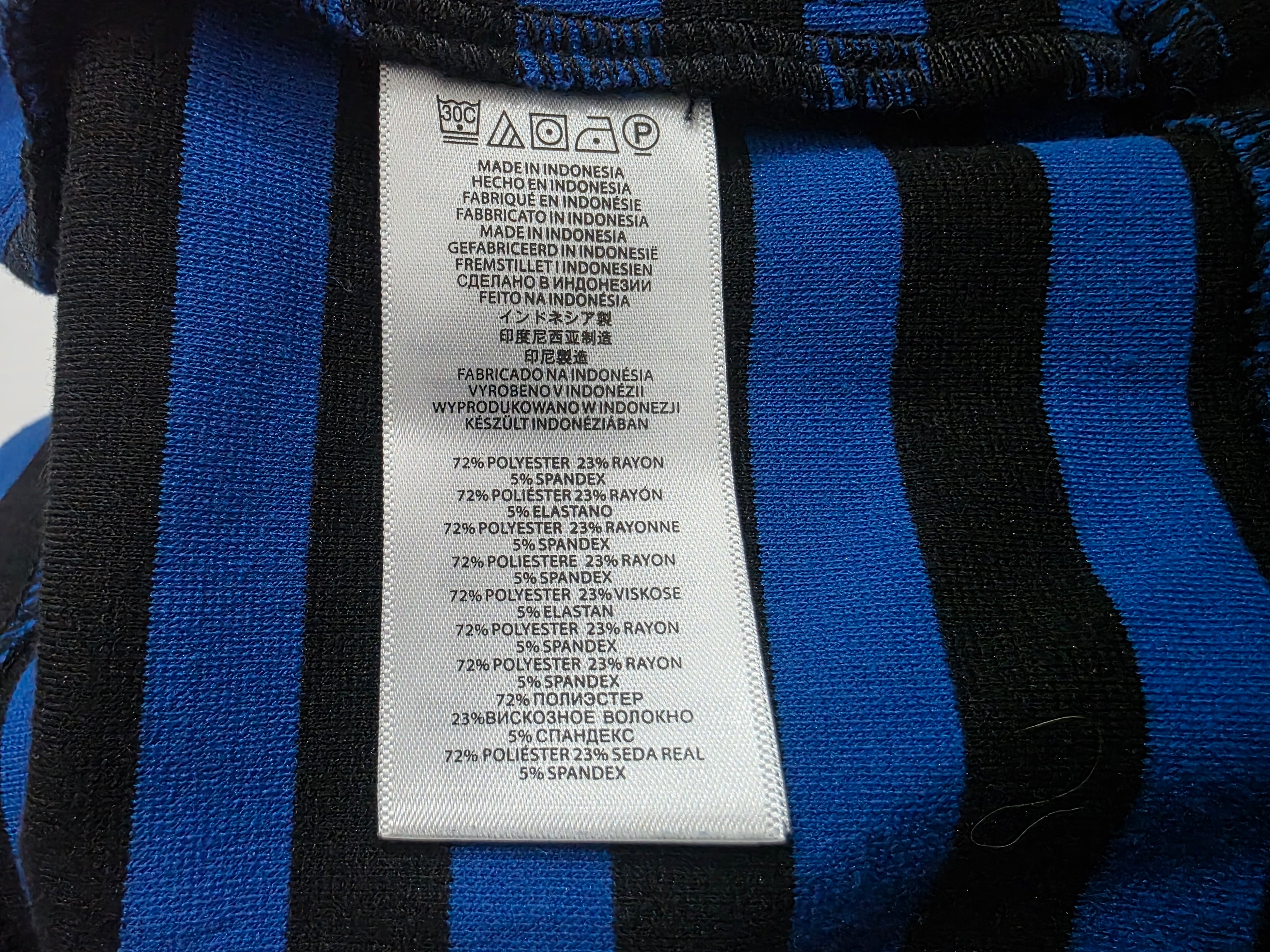 Blusa Michael Kors De Mujer Extra Chica Azul Con Lineas