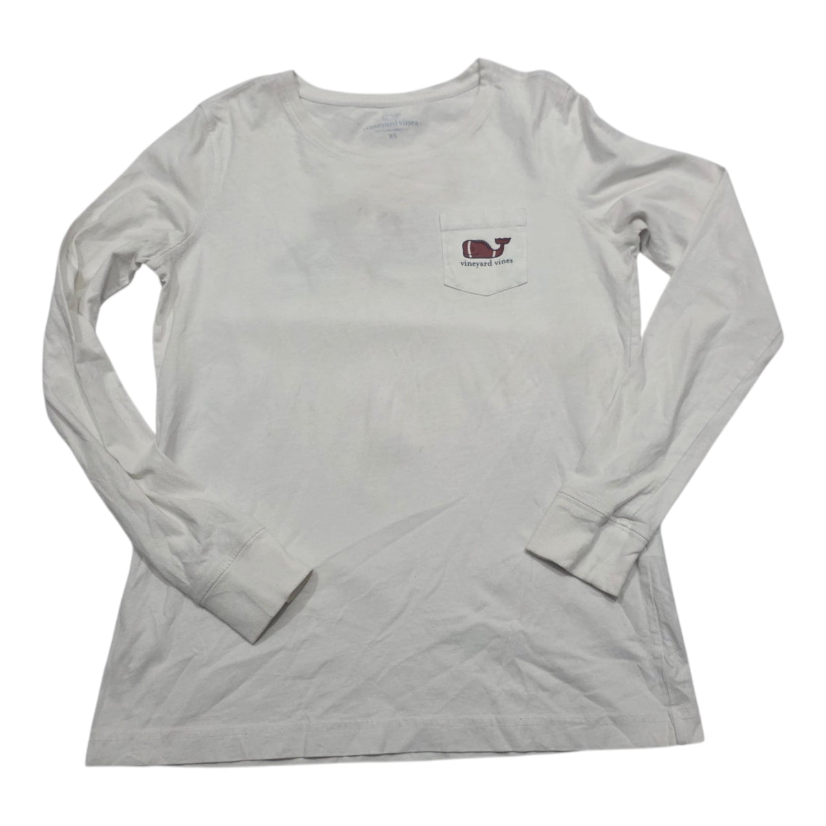 Playera Manga Larga Vineyard Vines Blanca Mujer Extra Chica