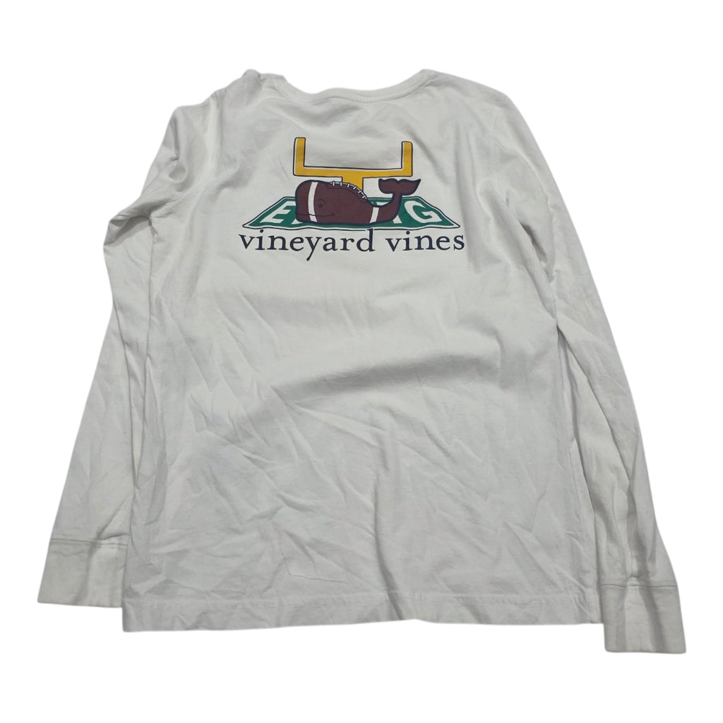 Playera Manga Larga Vineyard Vines Blanca Mujer Extra Chica