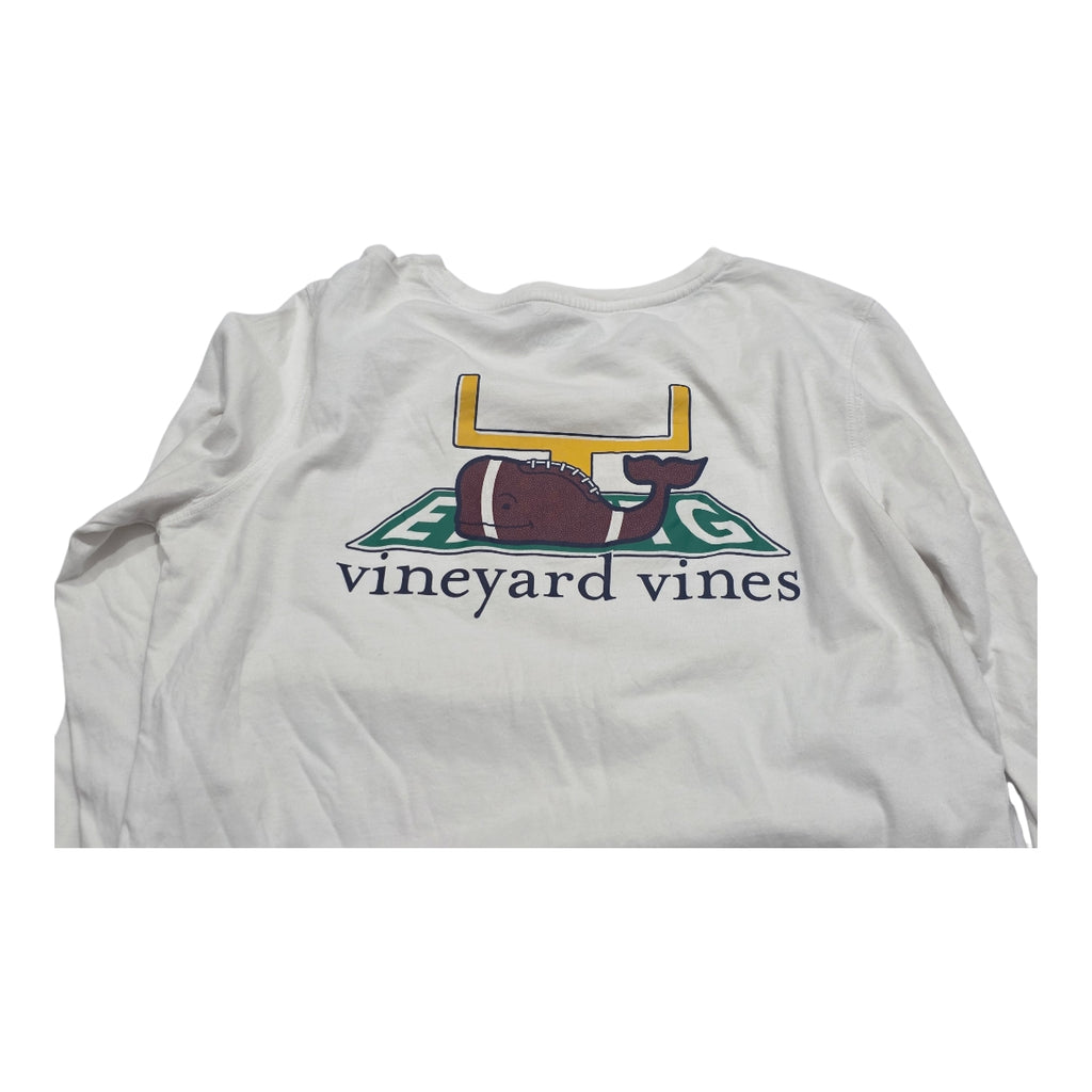 Playera Manga Larga Vineyard Vines Blanca Mujer Extra Chica
