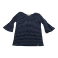 Blusa Michael Kors De Mujer Manga Larga Azul/gris Xs