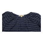 Blusa Michael Kors De Mujer Manga Larga Azul/gris Xs