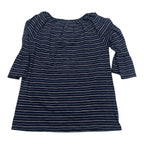 Blusa Michael Kors De Mujer Manga Larga Azul/gris Xs