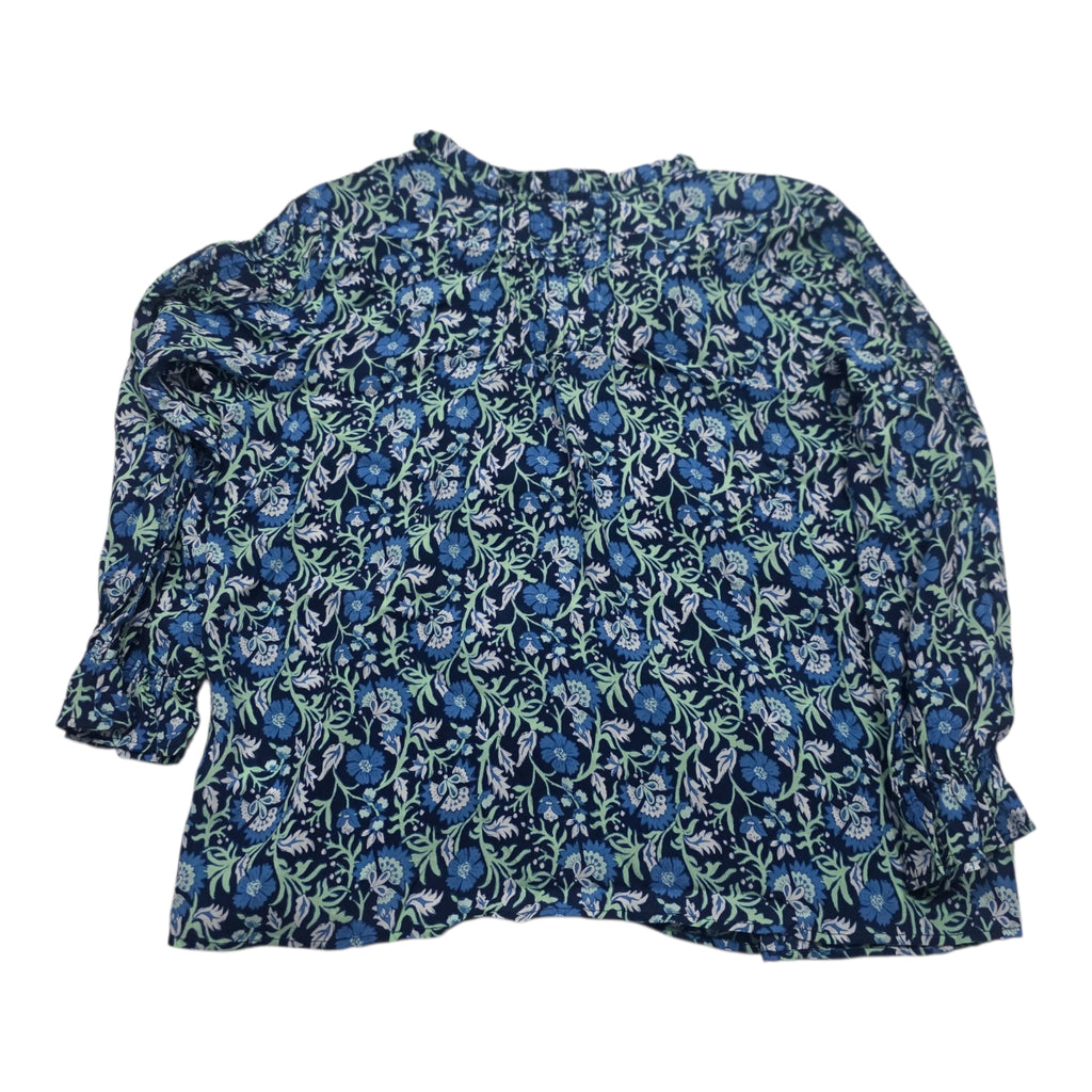 Blusa Vineyard Vines Azul De Mujer Floreada Xs Manga Larga