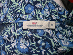 Blusa Vineyard Vines Azul De Mujer Floreada Xs Manga Larga