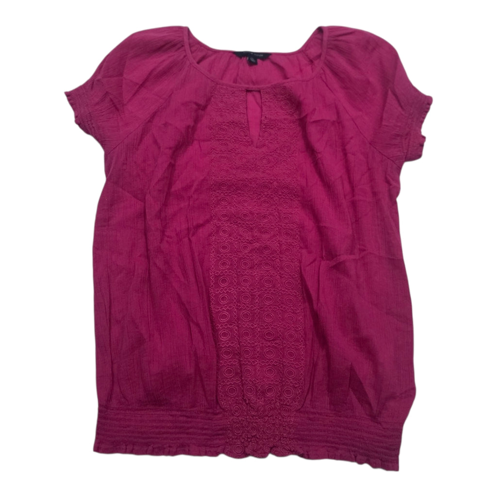 Blusa Tommy Hilfiger De Mujer Fucsia Manga Corta Xs