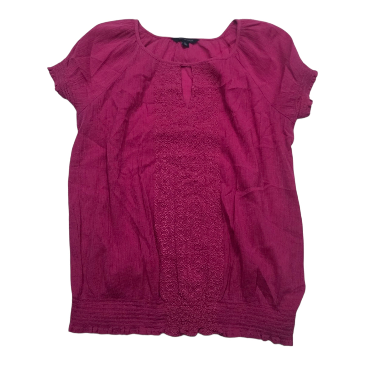 Blusa Tommy Hilfiger De Mujer Fucsia Manga Corta Xs