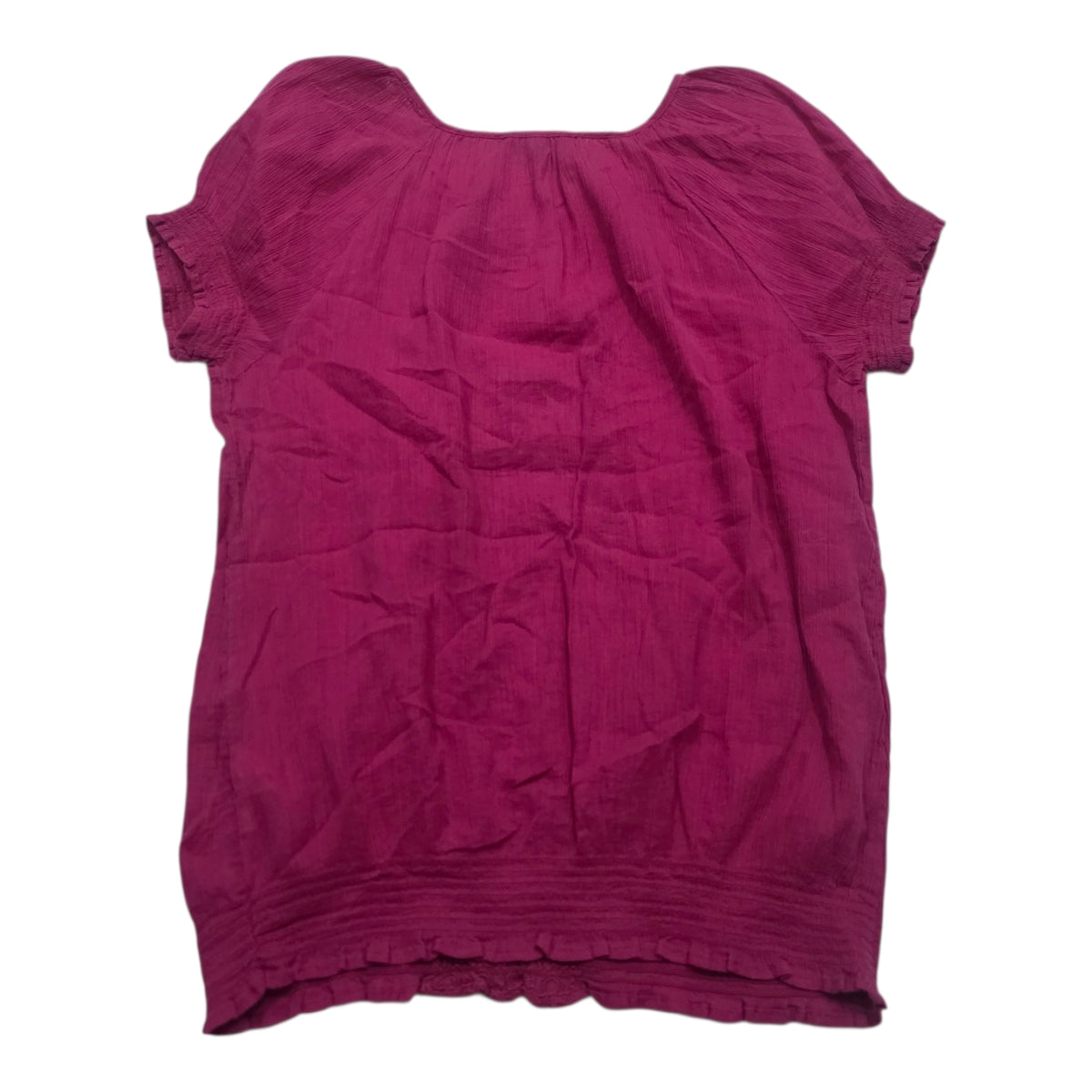 Blusa Tommy Hilfiger De Mujer Fucsia Manga Corta Xs