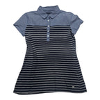 Blusa Tommy Hilfiger Cuello Polo Mujer Azul Xs Rayas