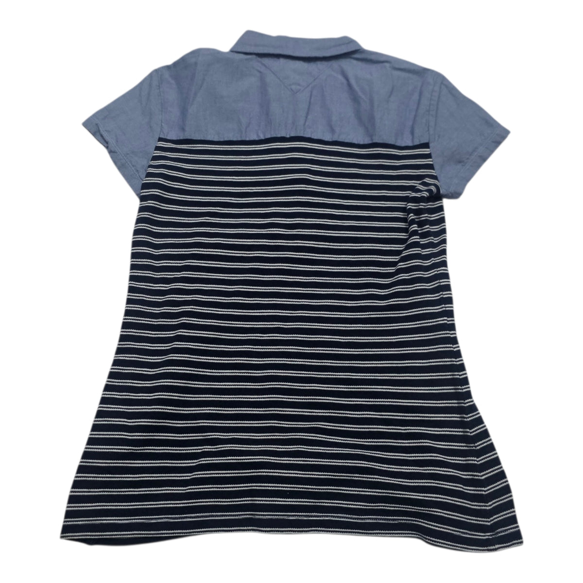 Blusa Tommy Hilfiger Cuello Polo Mujer Azul Xs Rayas