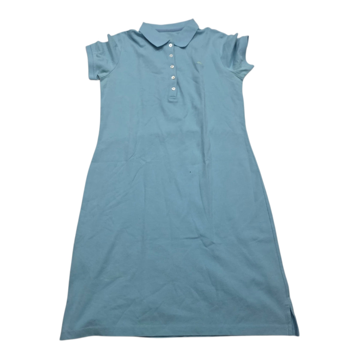 Vestido Tommy Bahama Azul Xs Manga Corta Polo